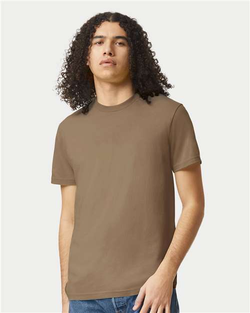 Custom Embroidered  American Apparel CVC Tee 2001CVC Heather Army