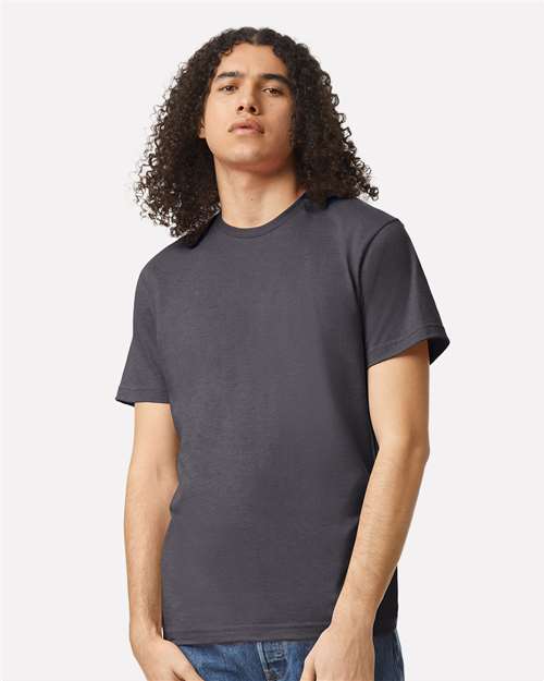 Custom Embroidered  American Apparel CVC Tee 2001CVC Heather Charcoal