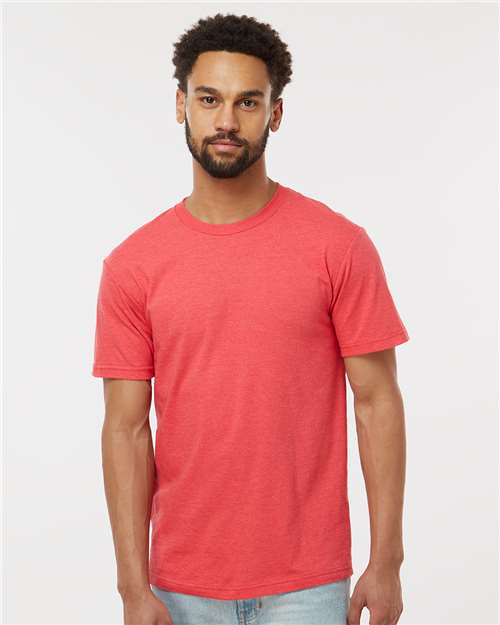 Custom Embroidered  American Apparel CVC Tee 2001CVC Heather Red
