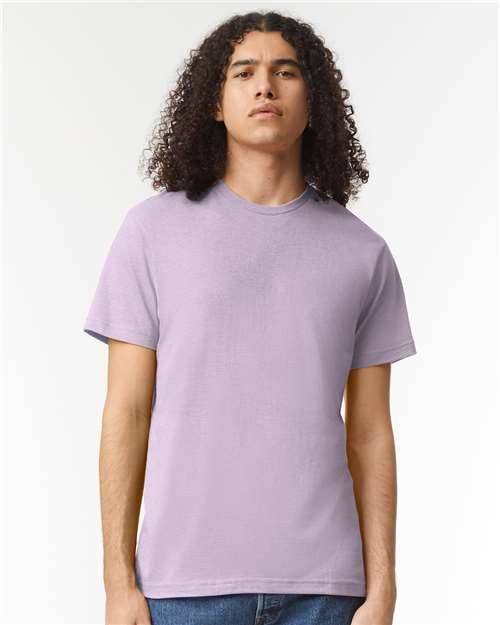 Custom Embroidered  American Apparel CVC Tee 2001CVC Heather Lilac
