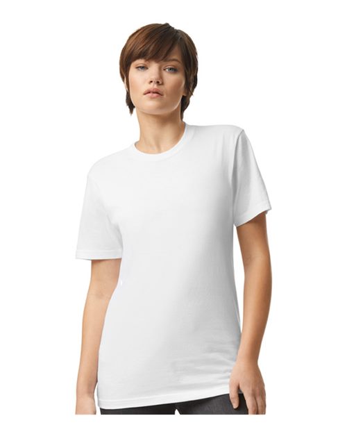 Custom Embroidered  American Apparel CVC Tee 2001CVC White