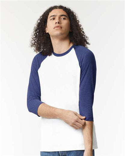 Custom Embroidered  American Apparel CVC Three-Quarter Sleeve Tee 2003CVC  