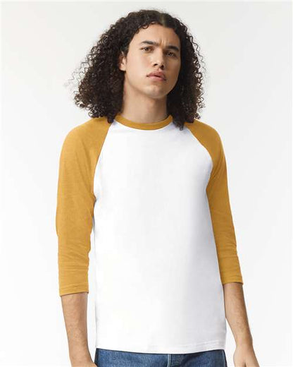 Custom Embroidered  American Apparel CVC Three-Quarter Sleeve Tee 2003CVC  