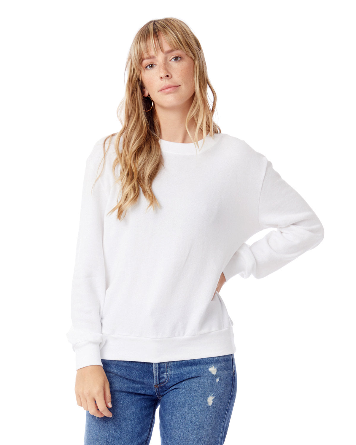 Alternative Ladies' Washed Terry Throwback Pullover Sweatshirt 9903ZT