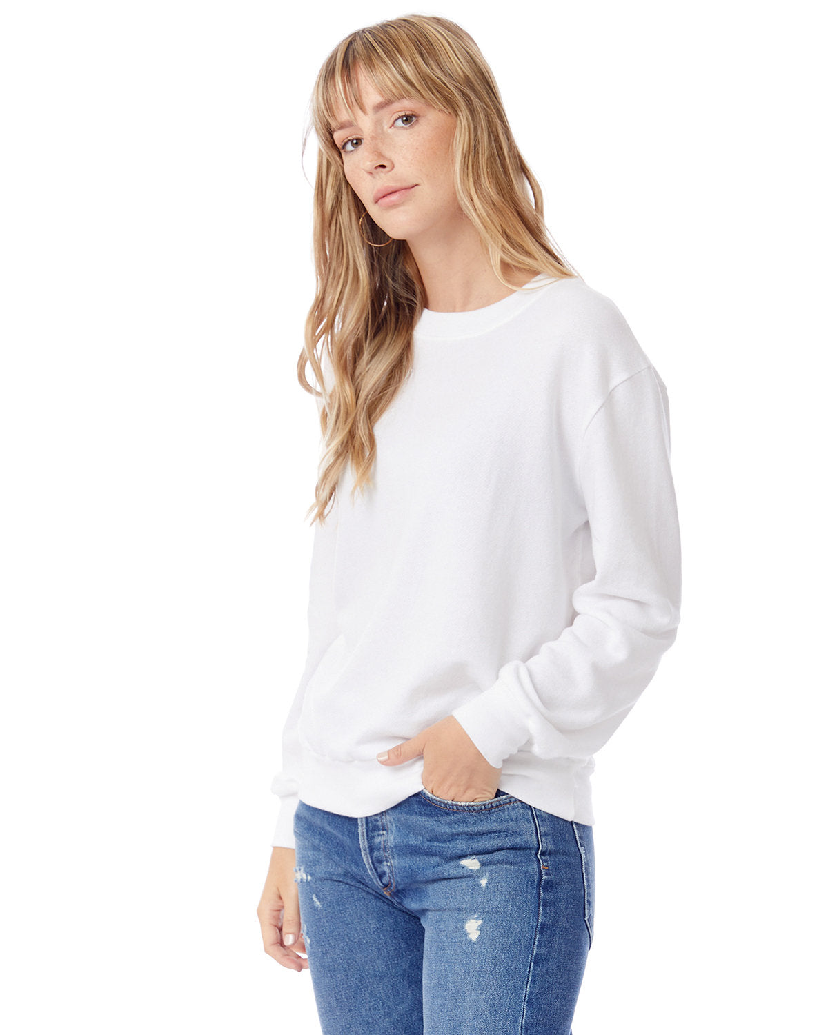 Alternative Ladies' Washed Terry Throwback Pullover Sweatshirt 9903ZT