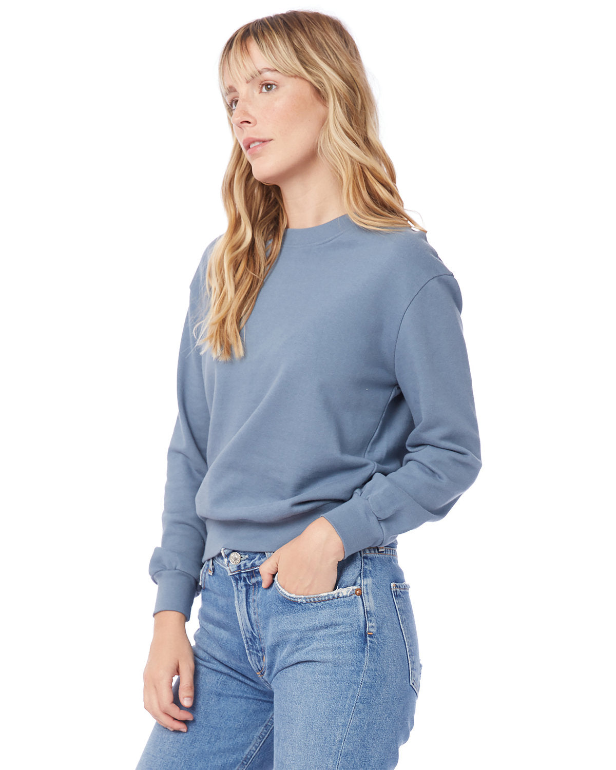 Alternative Ladies' Washed Terry Throwback Pullover Sweatshirt 9903ZT