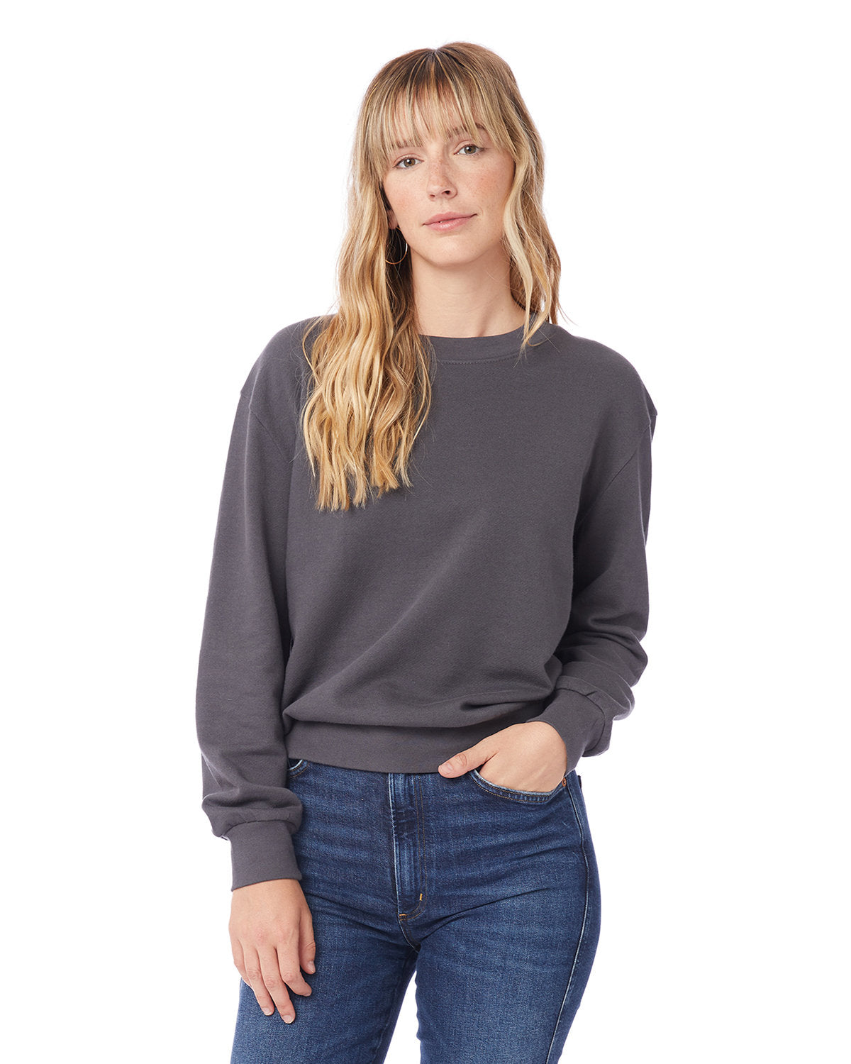 Alternative Ladies' Washed Terry Throwback Pullover Sweatshirt 9903ZT