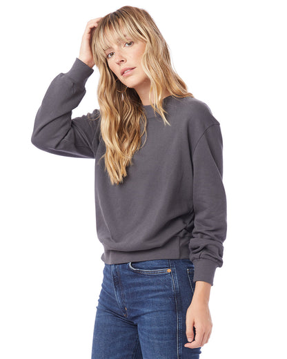 Alternative Ladies' Washed Terry Throwback Pullover Sweatshirt 9903ZT