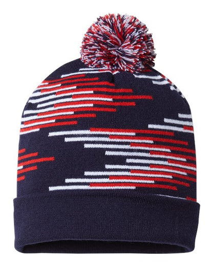 CAP AMERICA USA-Made Bar Beanie RKB12 Custom Embroidered Business Logo