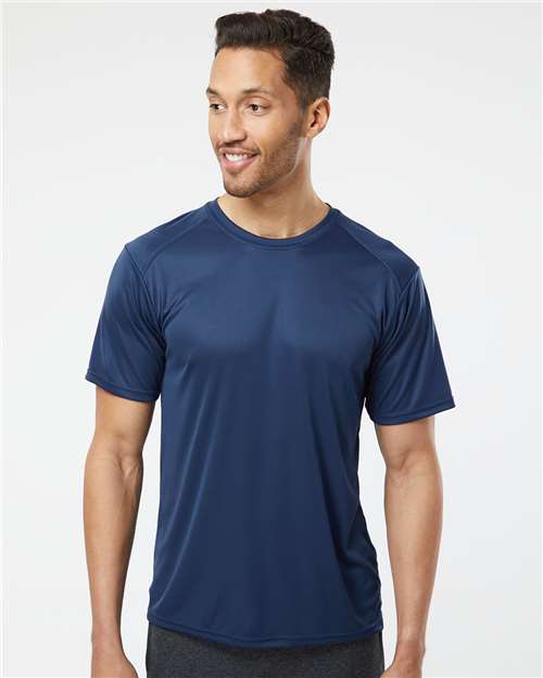 Custom Embroidered  Paragon Islander Performance T-Shirt 200 Navy