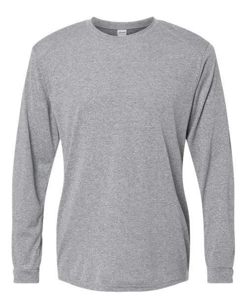 Paragon Long Islander Performance Long Sleeve T-Shirt 210 Heather Grey