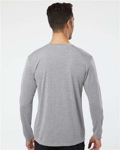 Paragon Long Islander Performance Long Sleeve T-Shirt 210 Heather Grey