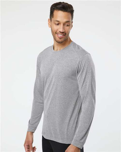 Paragon Long Islander Performance Long Sleeve T-Shirt 210 Heather Grey