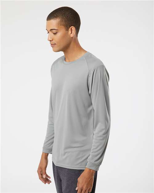 Paragon Long Islander Performance Long Sleeve T-Shirt 210 Medium Grey