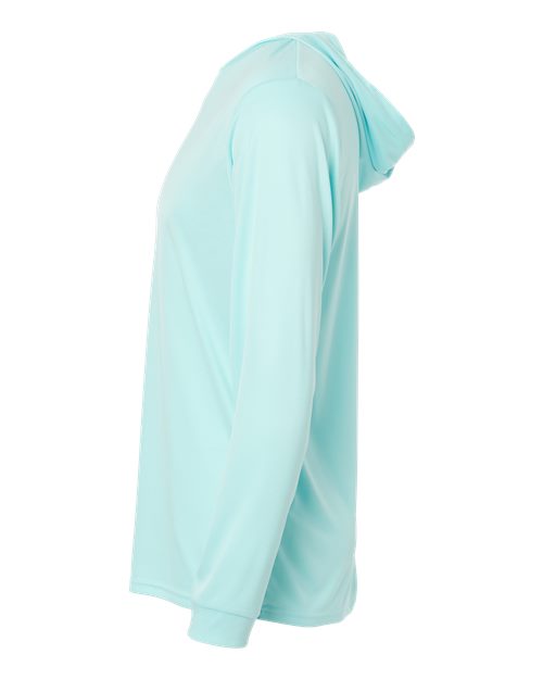 Paragon Bahama Performance Hooded Long Sleeve T-Shirt 220 Aqua Blue
