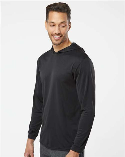 Paragon Bahama Performance Hooded Long Sleeve T-Shirt 220 Black