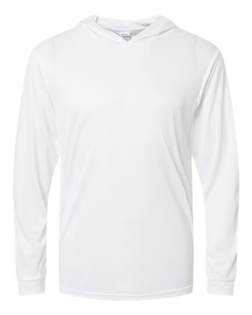 Paragon Bahama Performance Hooded Long Sleeve T-Shirt 220 White