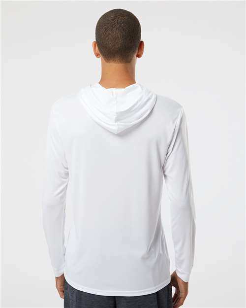 Paragon Bahama Performance Hooded Long Sleeve T-Shirt 220 White