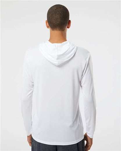 Paragon Bahama Performance Hooded Long Sleeve T-Shirt 220 White