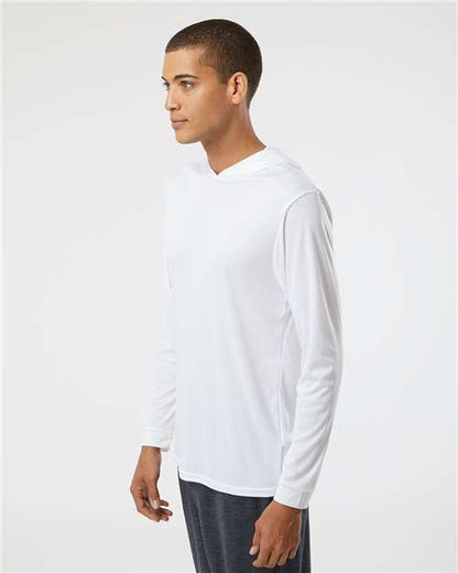 Paragon Bahama Performance Hooded Long Sleeve T-Shirt 220 White