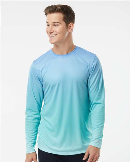 Custom Embroidered  Paragon Barbados Performance Pin Dot Long Sleeve T-Shirt 225  