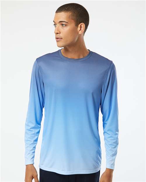Custom Embroidered  Paragon Barbados Performance Pin Dot Long Sleeve T-Shirt 225  
