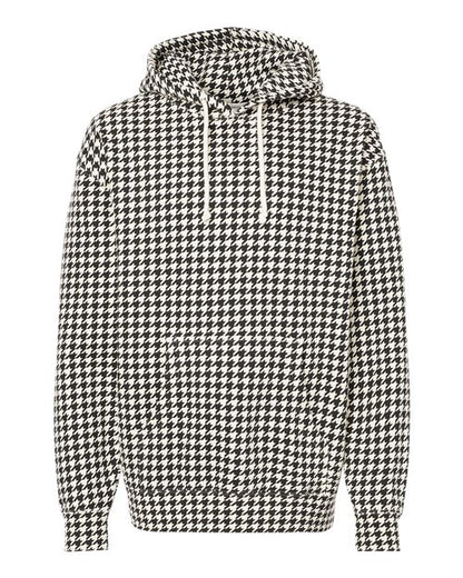 Independent Trading Co. Heavyweight Hooded Sweatshirt IND4000 Houndstooth Custom Embroidered Business Logo