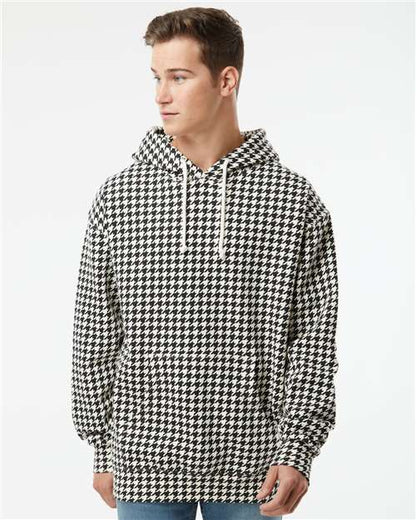 Custom Embroidered  Independent Trading Co. Heavyweight Hooded Sweatshirt IND4000 Houndstooth