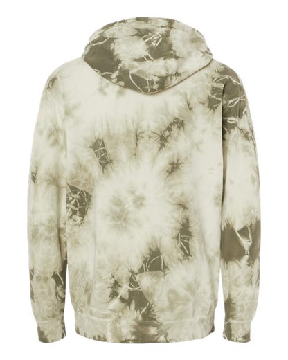 Independent Trading Co. Midweight Tie-Dyed Hooded Sweatshirt PRM4500TD Custom Embroidered Business Logo