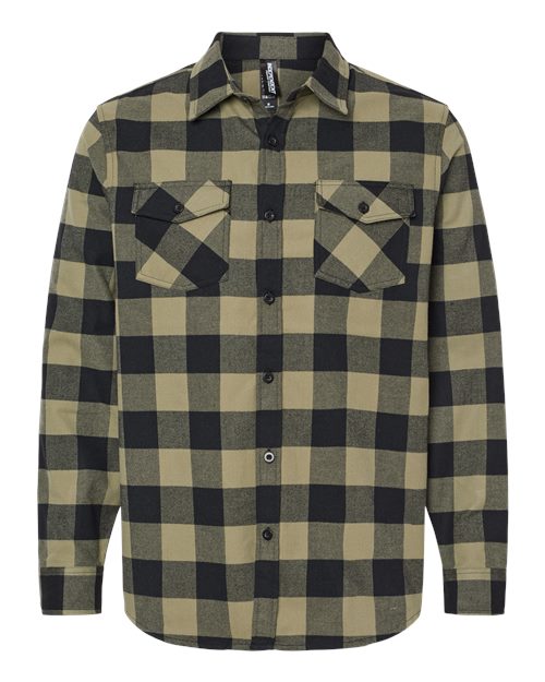 Independent Trading Co. Flannel Shirt EXP50F Custom Embroidered Business Logo