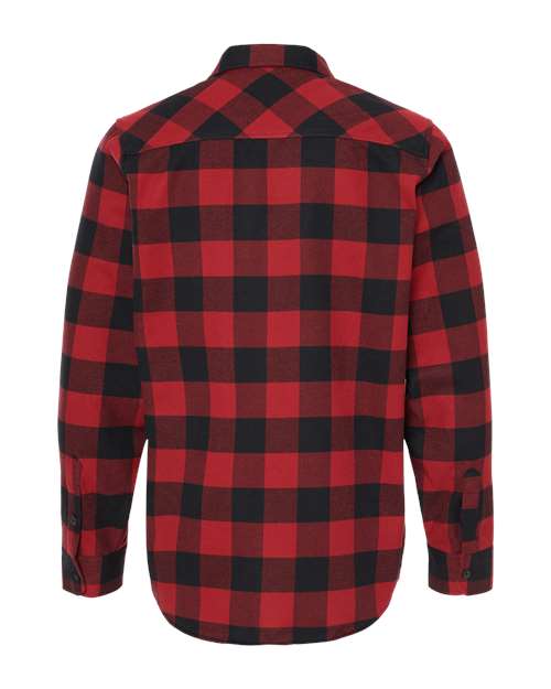 Independent Trading Co. Flannel Shirt EXP50F Custom Embroidered Business Logo