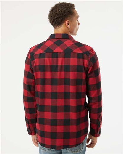 Independent Trading Co. Flannel Shirt EXP50F Custom Embroidered Business Logo