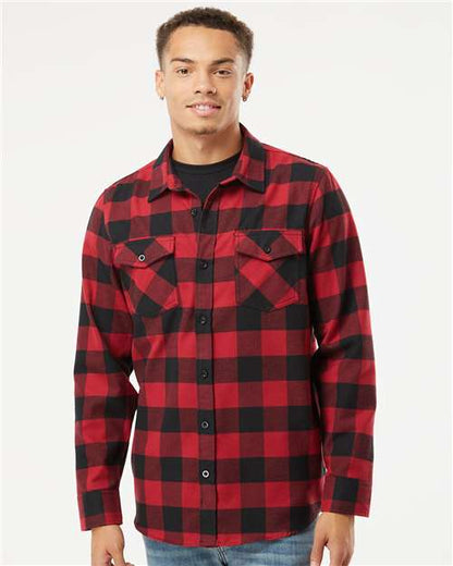 Independent Trading Co. Flannel Shirt EXP50F Custom Embroidered Business Logo