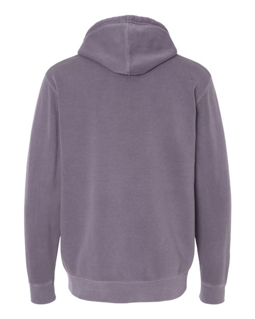 Independent Trading Co. Midweight Pigment-Dyed Hooded Sweatshirt PRM4500 Pigment Pink Custom Embroidered Business Logo
