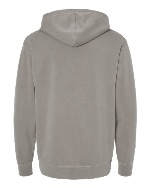 Independent Trading Co. Midweight Pigment-Dyed Hooded Sweatshirt PRM4500 Pigment Cement Custom Embroidered Business Logo
