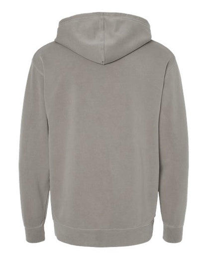 Independent Trading Co. Midweight Pigment-Dyed Hooded Sweatshirt PRM4500 Pigment Cement Custom Embroidered Business Logo
