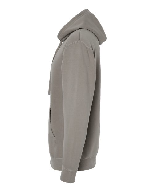 Independent Trading Co. Midweight Pigment-Dyed Hooded Sweatshirt PRM4500 Pigment Cement Custom Embroidered Business Logo