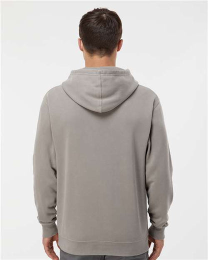 Independent Trading Co. Midweight Pigment-Dyed Hooded Sweatshirt PRM4500 Pigment Cement Custom Embroidered Business Logo