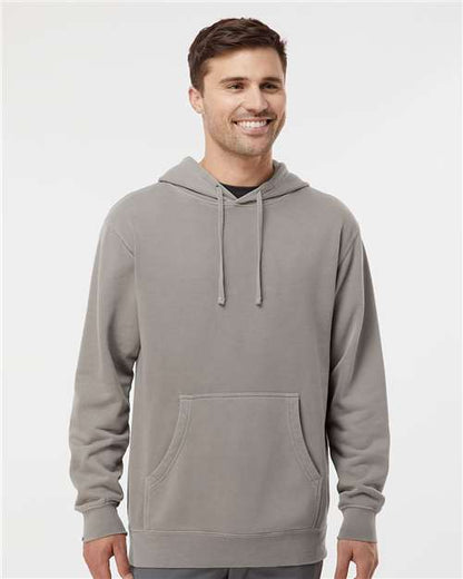 Custom Embroidered  Independent Trading Co. Midweight Pigment-Dyed Hooded Sweatshirt PRM4500 Pigment Cement