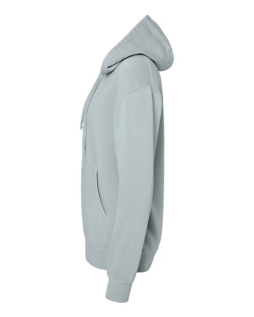 Independent Trading Co. Midweight Pigment-Dyed Hooded Sweatshirt PRM4500 Pigment Sage Custom Embroidered Business Logo
