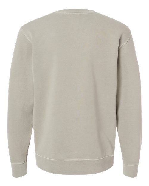 Independent Trading Co. Midweight Pigment-Dyed Crewneck Sweatshirt PRM3500 Pigment Black Custom Embroidered Business Logo