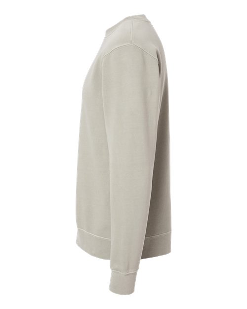 Independent Trading Co. Midweight Pigment-Dyed Crewneck Sweatshirt PRM3500 Pigment Cement Custom Embroidered Business Logo