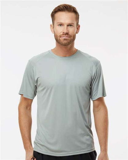 Custom Embroidered  Paragon Islander Performance T-Shirt 200 Medium Grey