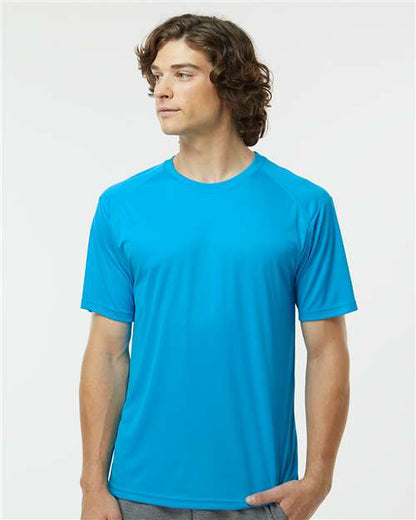 Custom Embroidered  Paragon Islander Performance T-Shirt 200 Turquoise