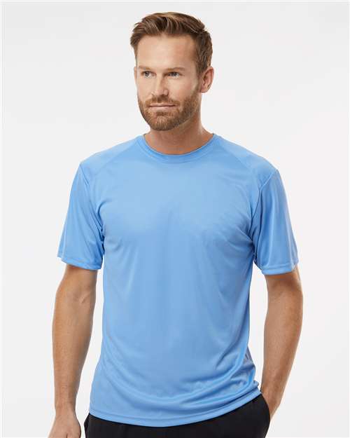 Custom Embroidered  Paragon Islander Performance T-Shirt 200 Bimini Blue