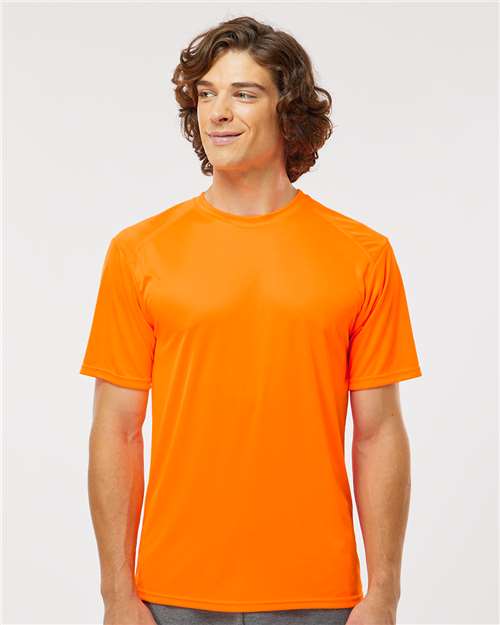Custom Embroidered  Paragon Islander Performance T-Shirt 200 Neon Orange