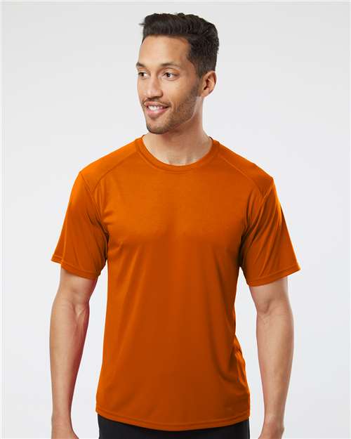 Custom Embroidered  Paragon Islander Performance T-Shirt 200 Orange