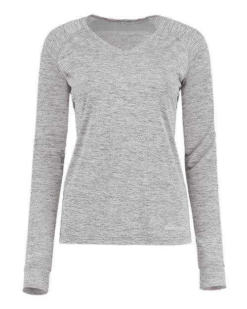 Holloway Women's Electrify CoolCore Long Sleeve V-Neck T-Shirt 222770