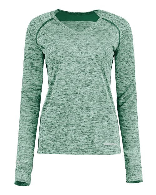 Holloway Women's Electrify CoolCore Long Sleeve V-Neck T-Shirt 222770