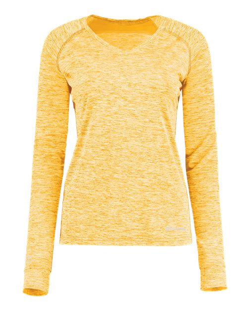 Holloway Women's Electrify CoolCore Long Sleeve V-Neck T-Shirt 222770